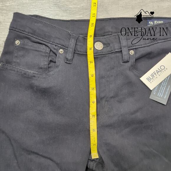 Buffalo David Bitton Evan Straight Leg Jeans Size 16 - Picture 4 of 6